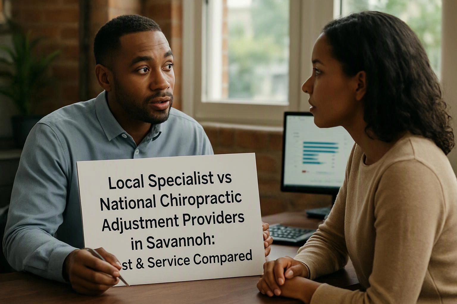 Local Specialist vs National Chiropractic Adjustment Providers in Savannah: Cost & Service Compared