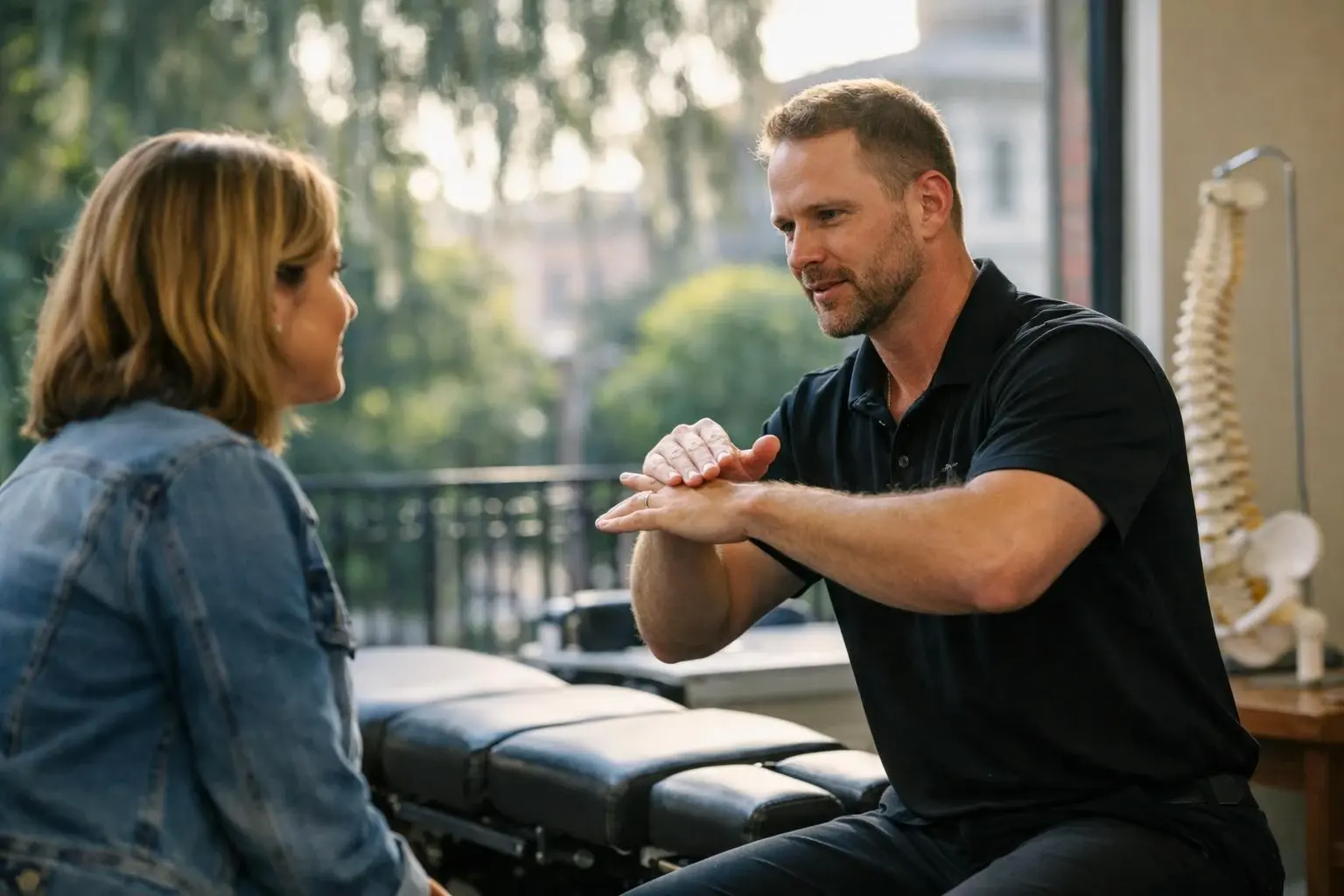 How Adjustment applies to Chiropractor services in Savannah, United States—practical illustration