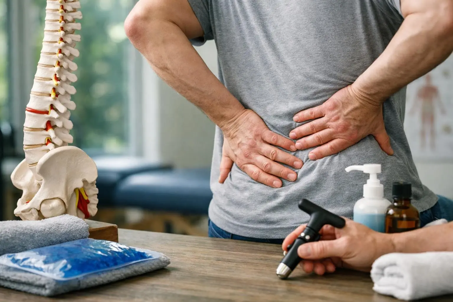 Back Pain in Chiropractor: Back Pain is discomfort or soreness in the upper, middle, Or lower—visual guide