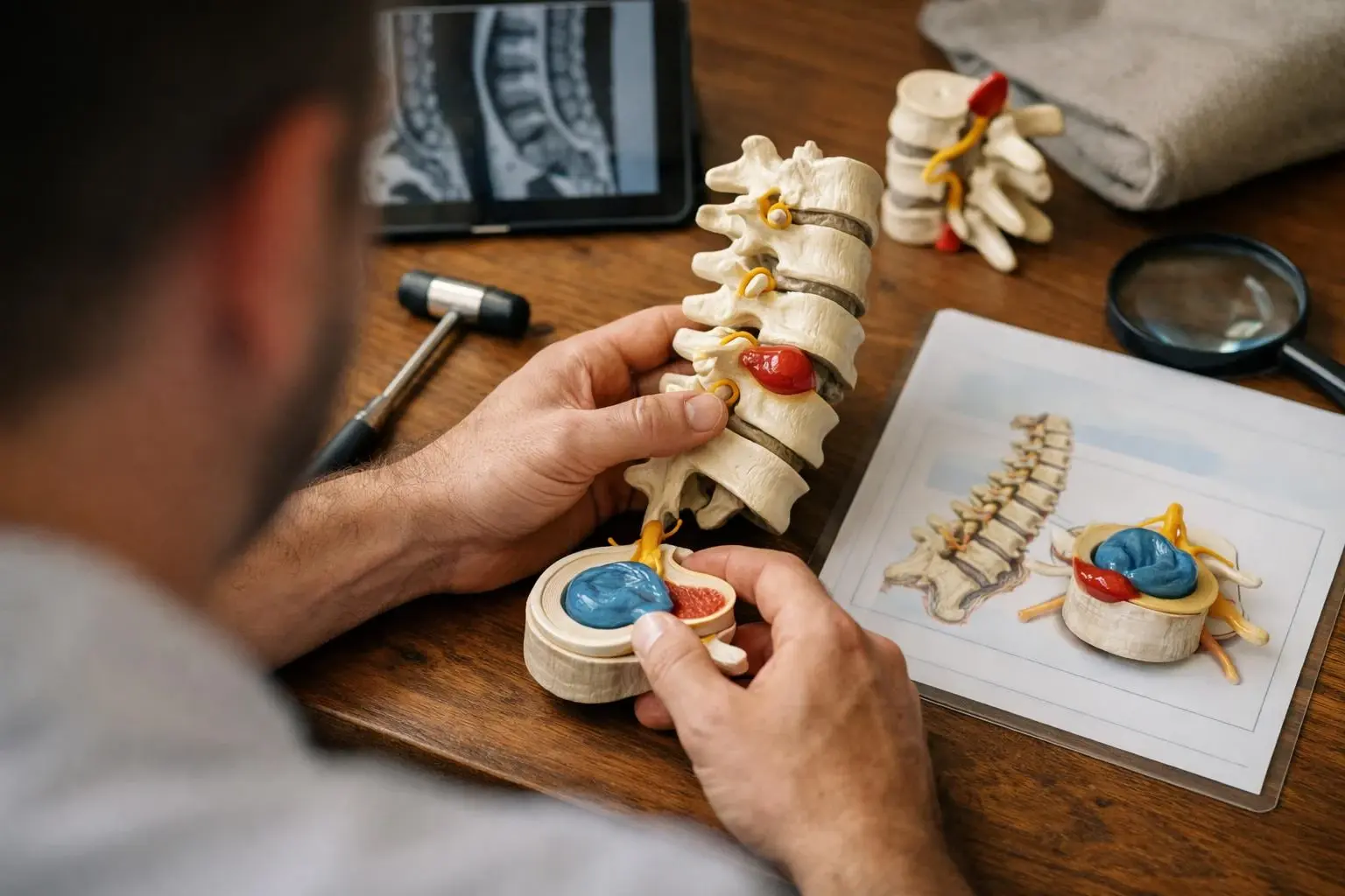 Disc Herniation in Chiropractor: Disc Herniation is a spinal condition where the soft, gel-like center of—visual guide