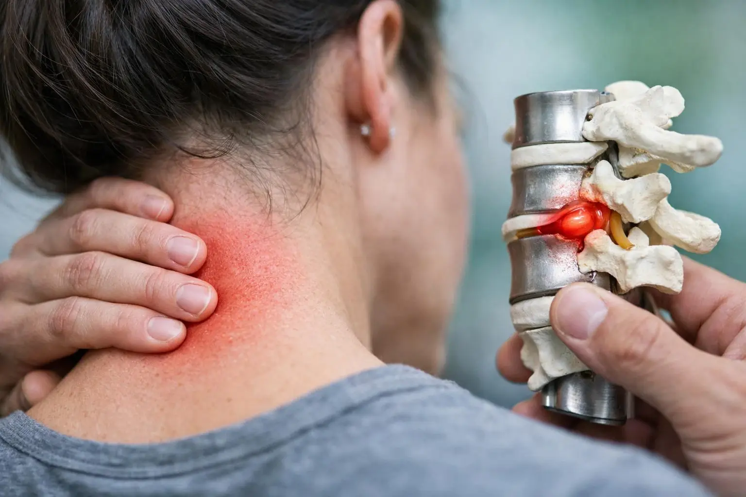 Neck Pain in Chiropractor: Neck Pain is discomfort, stiffness, Or sharp pain in the cervical spine—visual guide