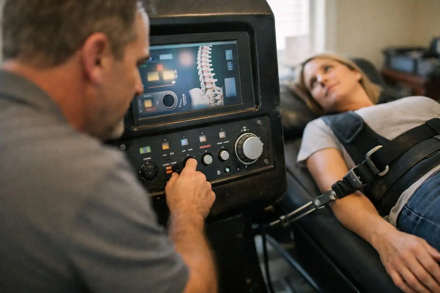 Spinal Decompression in Chiropractor: Spinal Decompression is a non-surgical treatment method designed to relieve pressure...